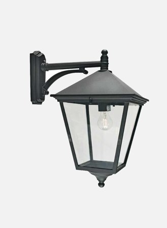 London 493 utelampe - sort