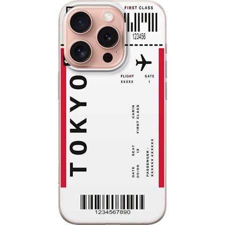 Apple iPhone 16 Pro Läpinäkyvä kuori Lentolippu Tokyo