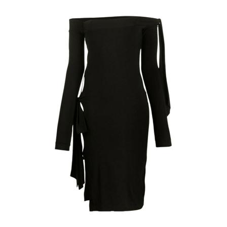 Rotate Birger Christensen Rotate Kjole Black Sort, Dame