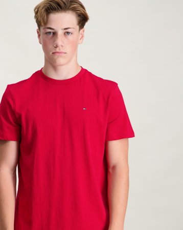 Tommy Hilfiger ESSENTIAL COTTON REG FIT TEE SS Rot T-Shirts Jungen - Kids Brand Store