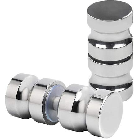 2 Par Duschdörrhandtag, Massivt Rostfritt Stål Duschdörrhandtag Knopp, Glasdörrhandtag För Badrum, Kök, Hem, Kontor, Hotell