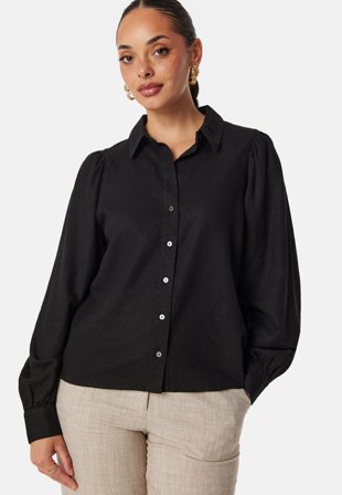 ONLY-Onlcaro Linen Puff Shirt-S
