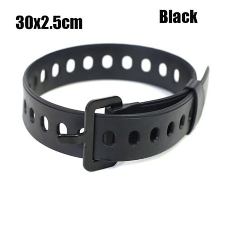 Rejse Bælte Gummi Bælte SORT 30X2,5CM