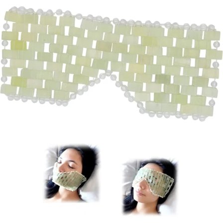Ögonmask - Anti-aging Jade Ögonmask - Lindrar Trötthet, Svullna Ögon, Mörka Ringar och Rynkor (1 st, Grön)