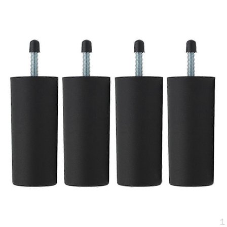 4 stk. Kraftige seng- og sofaben i plast. Stigeføtter (FMY)