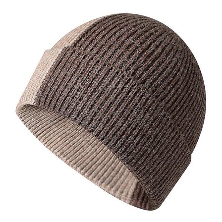 Hat til kvinder og mænd - Vinterhat til kvinder - Cuffed Beanies - Varm hat - Tibetansk blå+pink