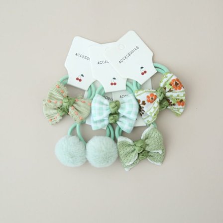 10 st Elastiskt gummiband Hårband Bowknot 8 8