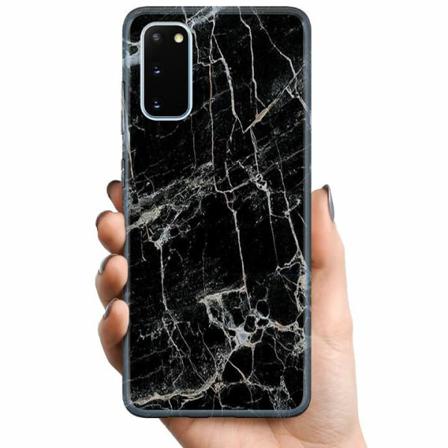 Samsung Galaxy S20 Tpu Mobilskal Marmor Svart
