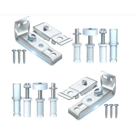 2 Sett Bi-fold Dør Hardware Skyvedør Erstatningsdel kompatibel F