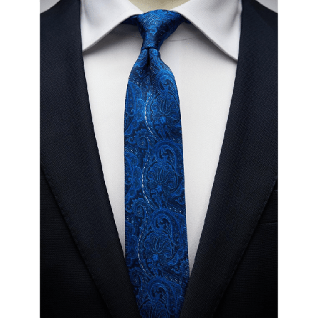John Henric Tie Paisley Kostymtillbehör Herr Blå 6,5