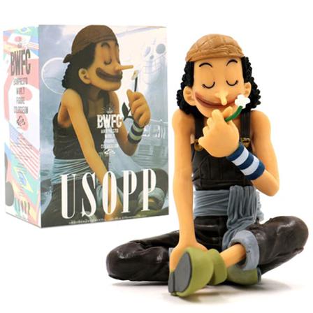 11CM Anime EN PIECE Usopp Lukt Blomma Sittställning Action