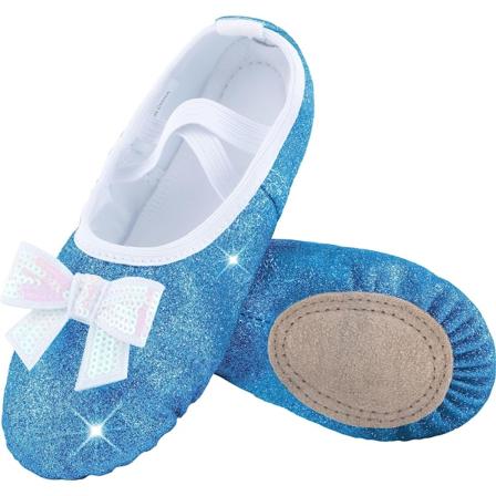Balettskor för flickor Cross Strap Dance Shoes Blue 35