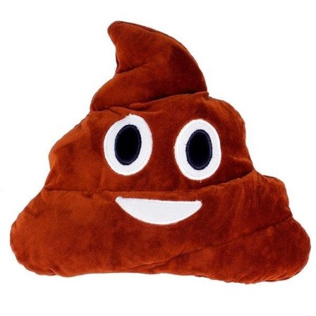 Emoji-pude i blødt plys