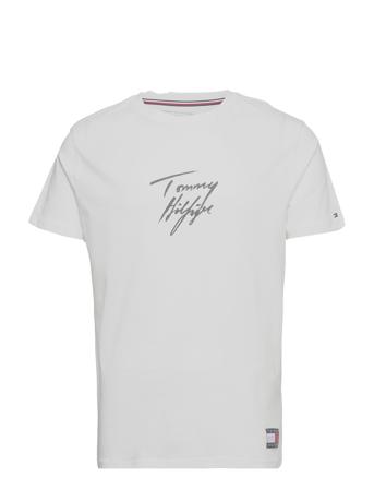 Cn Ss Tee Logo T-shirt Hvid Tommy Hilfiger