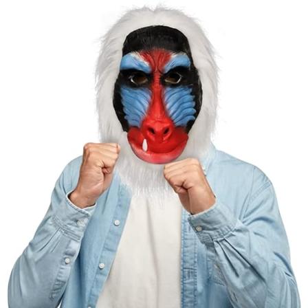 Aikuisen eläimen paviaanin päänaamio, Halloweenin viidakon simpanssi gorilla apina täysi pää lateksinaamio rekvisiitta naamiaisiin cosplayhin