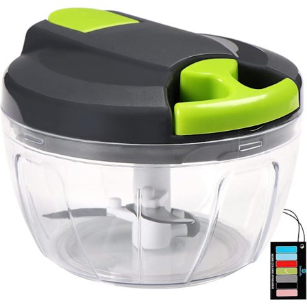Manuel madhakker, manuel foodprocessor grøntsagshakker, køkkenhåndmadshredder, løgskærer skæremaskine terningemaskine, hvidløgshakkerpresse