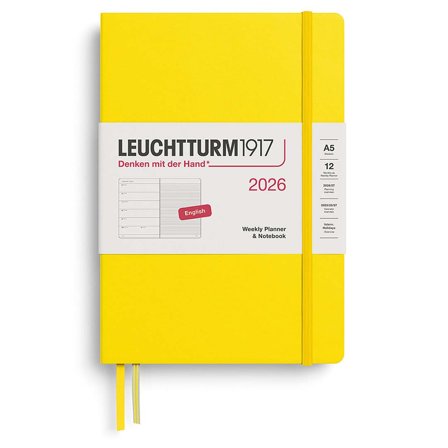 Planner Weekly Planner & Notebook 2026 A5 Lemon