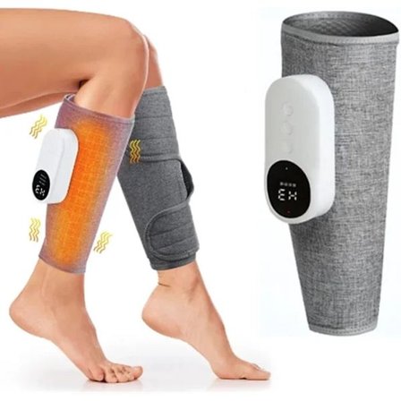 Leggmassasje, leggmassasjeapparat, blodsirkulasjon, fotmassasje, trådløs massasje, luftkompresjon, lindrer leggsmerter, justerbar intensitet