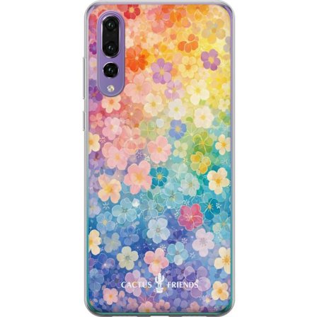 Kompatibelt Mobildeksel til Huawei Huawei P20 Pro Cactus and Friends – RainbowBloom