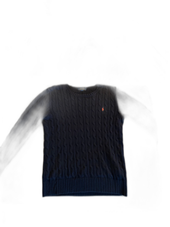 Mörkblå stickad tröja från Polo Ralph Lauren