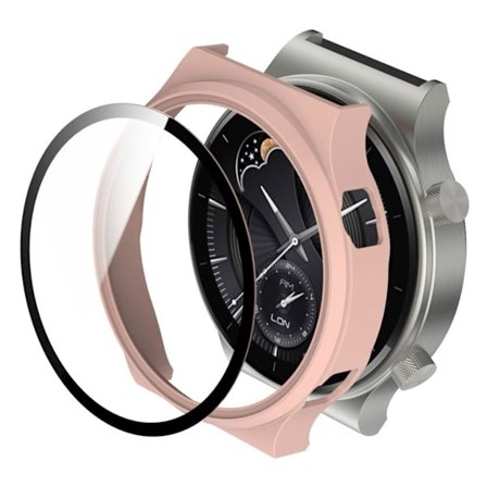 Huawei Watch GT 2 Pro matte cover with tempered glass - Pink