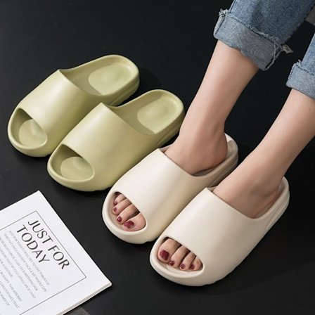 Hjemmesko Tykke Platform Badeværelse Sky Slippers HVID hvid