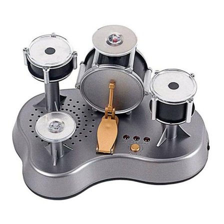 Musta perjantai -tarjoukset Yllätys Mini Finger Drum Set Uutuus Pöytä Musiikkilelu -kosketus Rumpujen Valo Lapset Jazz