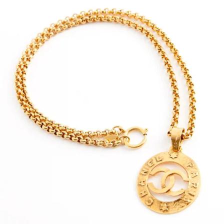 Chanel Vintage, Pre-owned Metal necklaces Geel, Dames, Maat:ONE Size