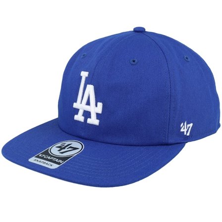 47 Brand - MLB Blå snapback Caps - Los Angeles Dodgers MLB 47 Captain RL Royal Snapback @ Hatstore
