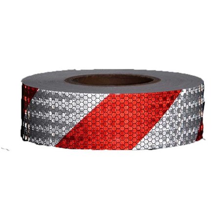 Reflekterande klistermärke karosseri serge reflexremsa bil reflexmarkering, 300 * 5 cm röd och vit