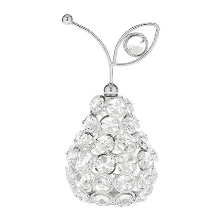 Pohjoismainen tyyli Luova Metalli Ontto Päärynä Hedelmä Luksus Kiiltävä Tekokristallilasi Keräilyhahmo Koriste Strassinen Koru Ta