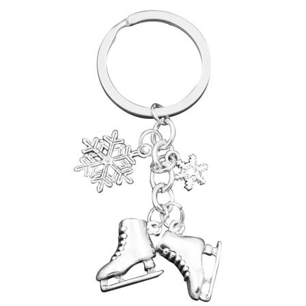 Skates Snow Nøgleringe Kreativ Nøglering Taske Hængende Ornament Nøglering Vedhæng