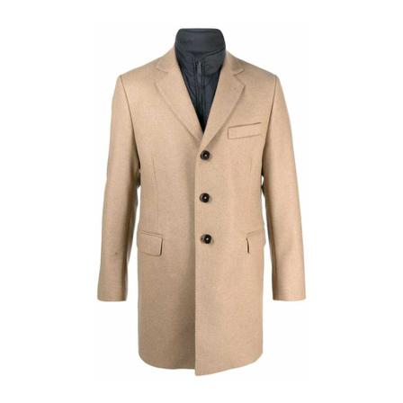 Fay Single-Breasted Jass , Beige , Heren , Maat: L Jassen