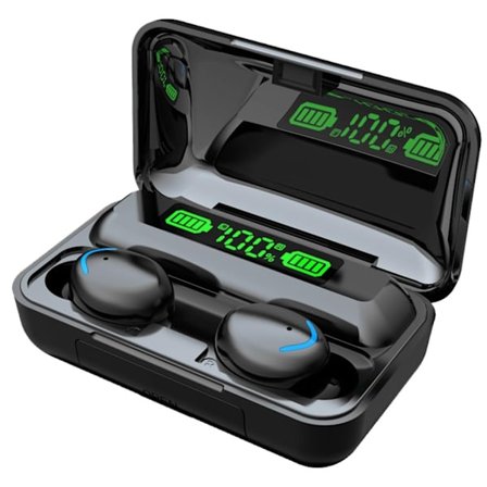 Miniatyr Bluetooth Headset Trådlösa Hörlurar-Bil In-ear Hörlurar med Mikrofon Handsfree Samtal Batteritid Svart