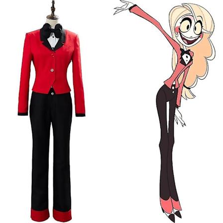 Hazbin Hotel Charlie Cosplay Kostume Dragt Uniform Outfit Halloween Karneval Kostumer Sikker og Høj Kvalitet XXL