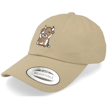 Abducted - Beige unconstructed Czapka Z Daszkiem - Happy Cow Khaki Dad Cap @ Hatstore