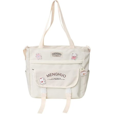 Kawaii Crossbody -laukku tytöille, kassi, jossa on yhdistetty väri, koulureppu, japanilainen koulureppu, esteettinen reppu