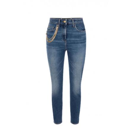 Elisabetta Franchi, Jeans Blauw, Dames, Maat:W26,stretch