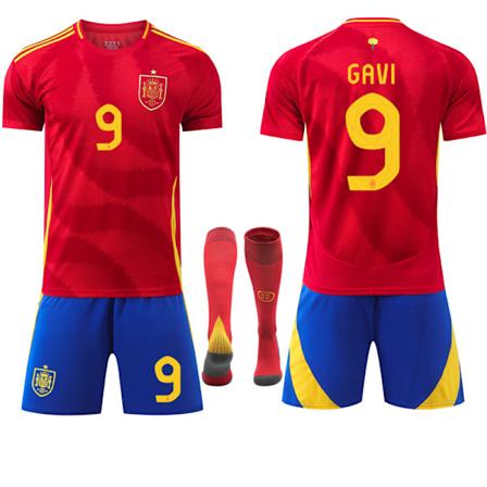 2024 Euroopan Cupin mestarit UEFA:n Euroopan mestaruuskilpailut Lasten jalkapallopaita-asu Espanja Koti Nro 10 OLMO Koti 16 No.10