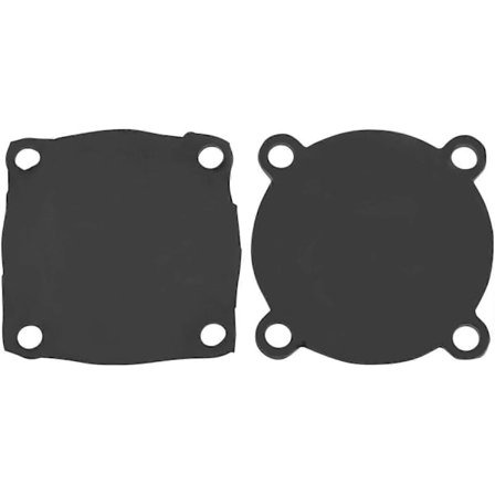 2 stk. luftkompressor kontakt læderpude gummipakninger skildpaddeformet læder