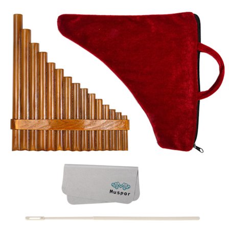 Käsityönä tehty Panhuilu 15 Luonnollista Bamburuokoa Perinteinen Soitin Tossut