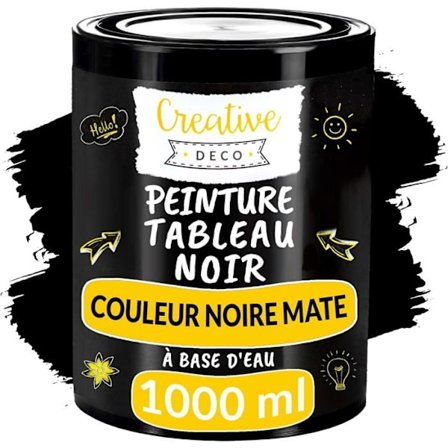 Tavlemaling - Kreativ Deco - Sort Tavle - 1000 ml - Non-Toxisk - Vandbaseret