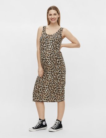 Mamalicious Mlsannie Sl Midi Dress 2-P - Black - XS