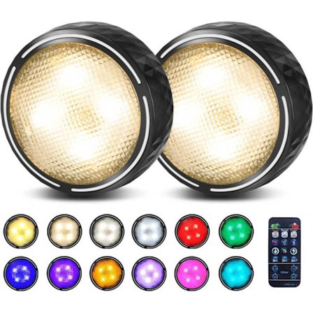 Batteridriven nattlampa, RGBW sladdlös LED-lampa, LED-spotlight