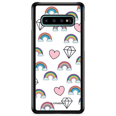 Bjornberry Skal Samsung Galaxy S10 - Regnbågar Diamanter