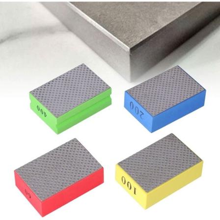 4 stk diamant håndpoleringsputer manuelle slipeblokker for fliser stein størrelse avgrading 60 100 200 400 grit
