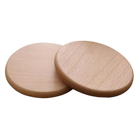 2 kpl Puu Vesi Kupin Alustat Lämpöeristetyt Aluslaatat Koti Kupin Tyynnytykset (puu)Puu8.8*8.8cm Wood 8.8*8.8cm