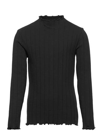 Nkfnoline Ls Slim Top T-shirts Long-sleeved T-shirts Svart Name It