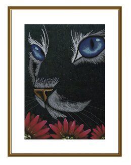 Broderikit Tavla Katten - Nova Sloboda