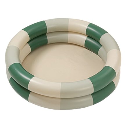 Oppustelig pool til baby, retro, oppustelig pool, familie, sød stil, tykkere vandpool, grøn stribe